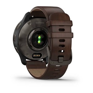 GARMIN - Venu 2 Plus, GPS, Black + Slate, Leather
